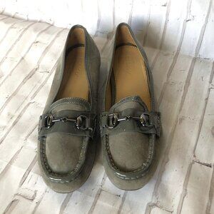Sebago Loafers Womens Size 8M Saybrook‎ Link Suede Grey Shoes